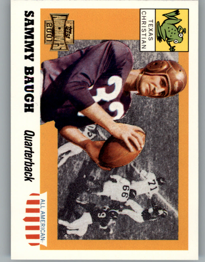 2001 Topps Archives #88 Sammy Baugh 55
