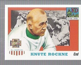 2001 Topps Archives #91 Knute Rockne 55