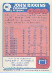 2001 Topps Archives #96 John Riggins 85 back image