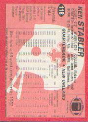 2001 Topps Archives #144 Ken Stabler 83 back image