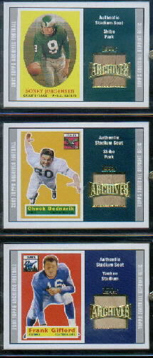 2001 Topps Archives Relic Seats #ASCB Chuck Bednarik