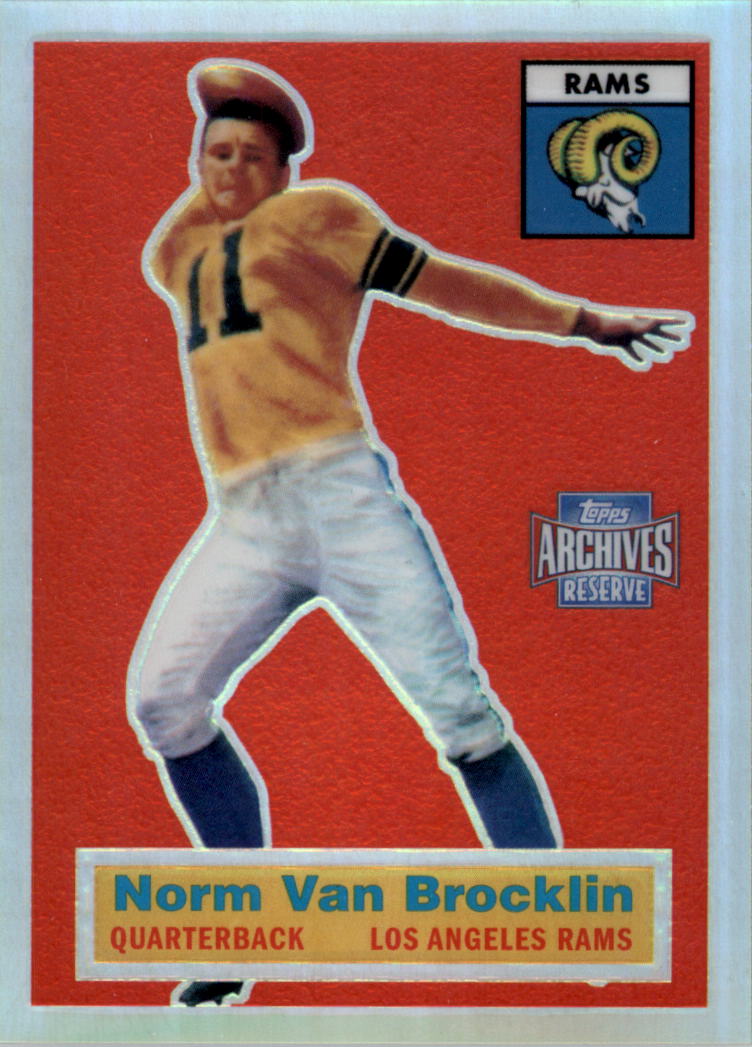 2001 Topps Archives Reserve #58 Norm Van Brocklin 56