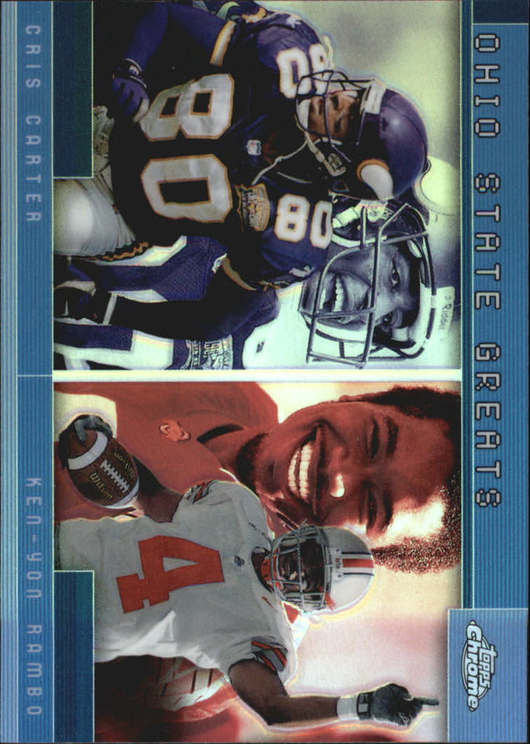 2001 Topps Chrome Combos #TC5 Cris Carter/Ken-Yon Rambo