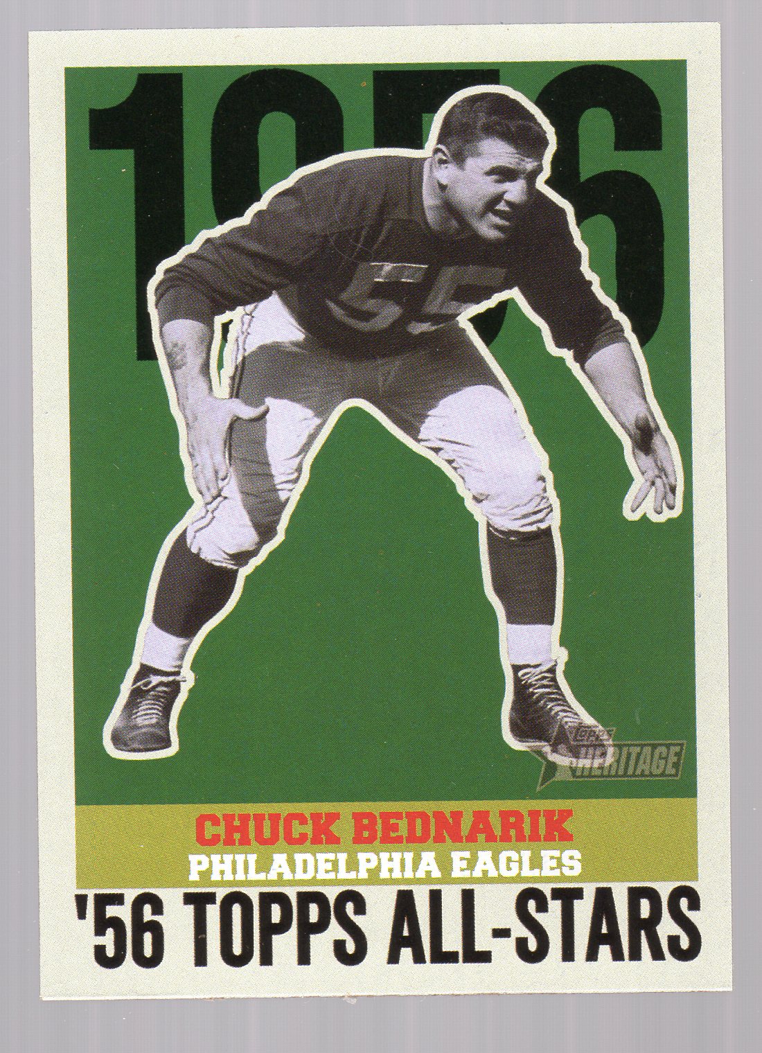 2001 Topps Heritage 1956 All-Stars #HACB Chuck Bednarik