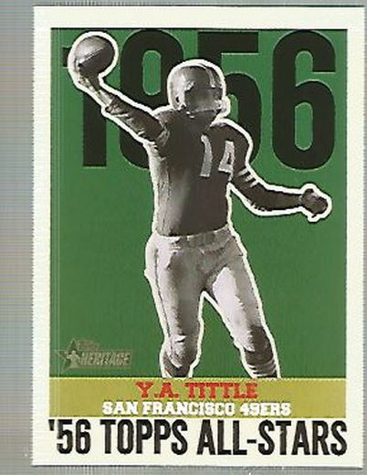 2001 Topps Heritage 1956 All-Stars #HAYT Y.A. Tittle