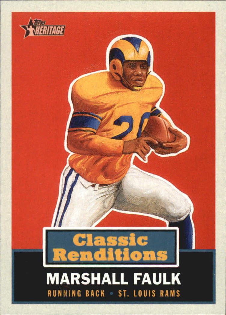 2001 Topps Heritage Classic Renditions #CR7 Marshall Faulk