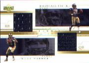 2001 Upper Deck Teammates Jerseys #WFT Kurt Warner/Marshall Faulk