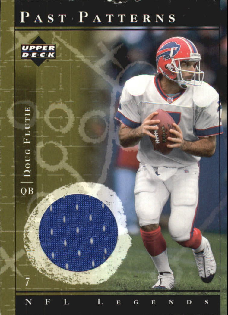 2001 Upper Deck Legends Past Patterns Jerseys #PPDF Doug Flutie