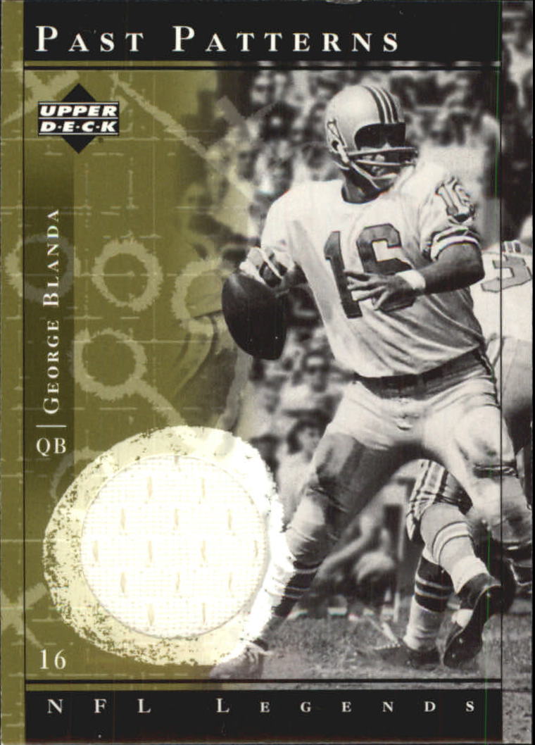 2001 Upper Deck Legends Past Patterns Jerseys #PPGB George Blanda
