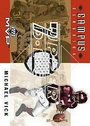 2001 Upper Deck MVP Campus Classics Game Jerseys #CCMV Michael Vick