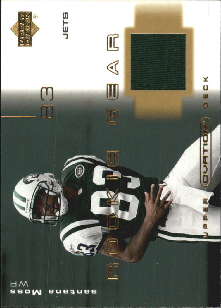 2001 Upper Deck Ovation Rookie Gear #RSM Santana Moss