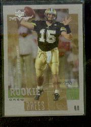 2001 Upper Deck Rookie F/X #263M Drew Brees MVP