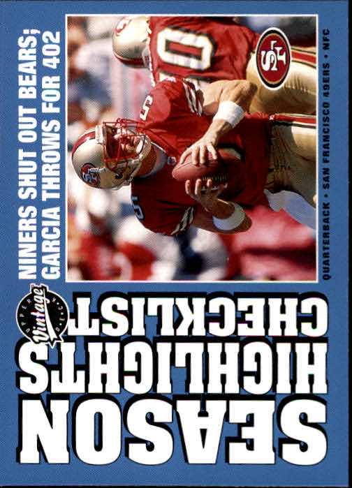 2001 Upper Deck Vintage #187 Jeff Garcia SH