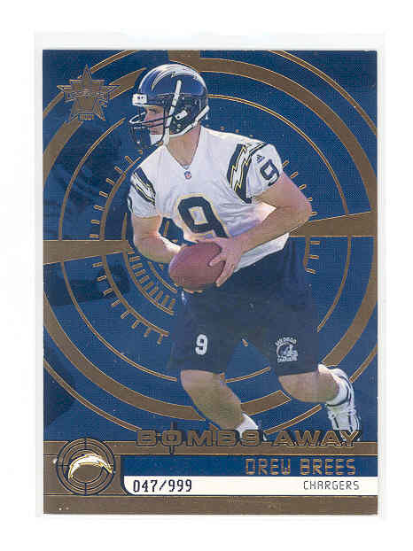 2001 Vanguard Bombs Away #13 Drew Brees