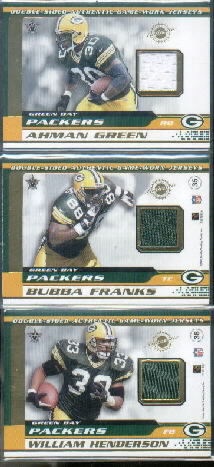2001 Vanguard Double Sided Jerseys #35 Tyrone Davis/Bubba Franks