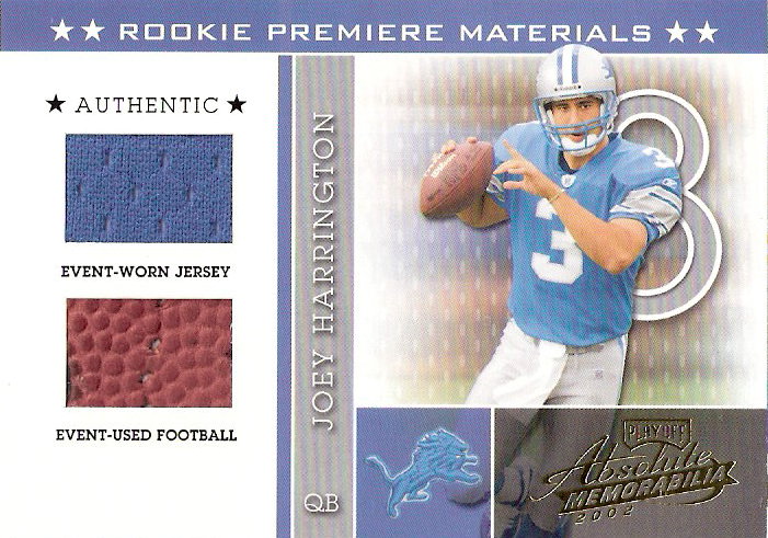 2002 Absolute Memorabilia #214 Joey Harrington RPM RC