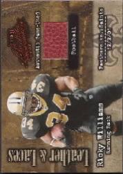 2002 Absolute Memorabilia Leather and Laces #LL45 Ricky Williams