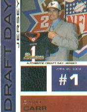 2002 Bowman Draft Day Relics #DDJDC David Carr JSY