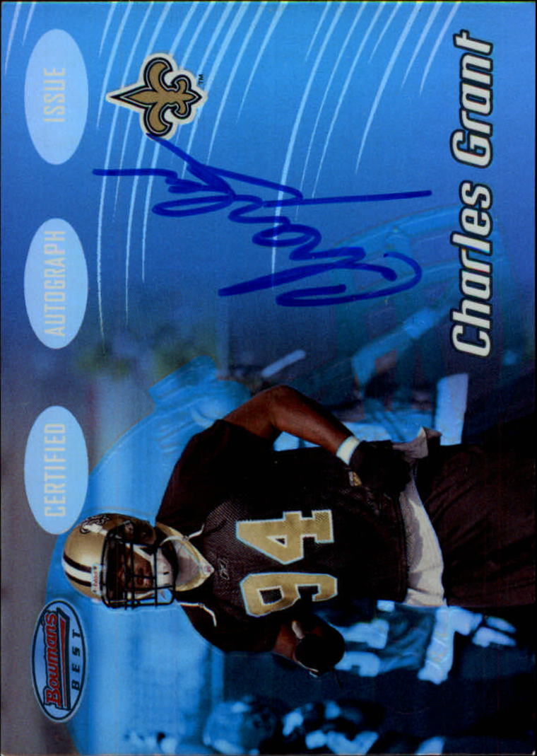 2002 Bowman's Best #127 Charles Grant AU RC