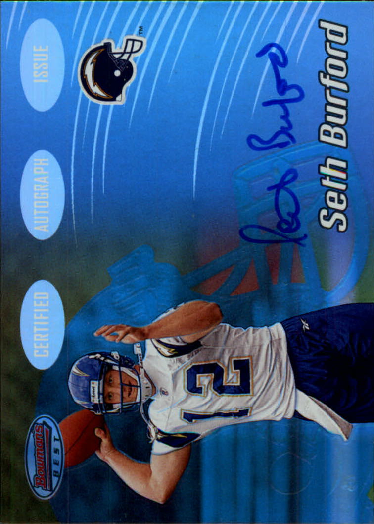2002 Bowman's Best #163 Seth Burford AU RC