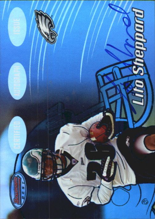 2002 Bowman's Best Blue #151 Lito Sheppard AU