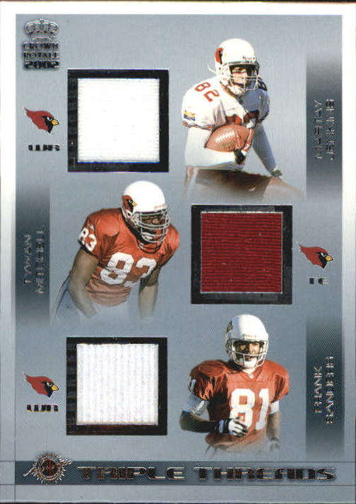 2002 Crown Royale Triple Threads Jerseys #2 MarTay Jenkins/Tywan Mitchell/Frank Sanders/1079