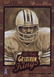 2002 Donruss All-Time Gridiron Kings Studio #AT3 Earl Campbell