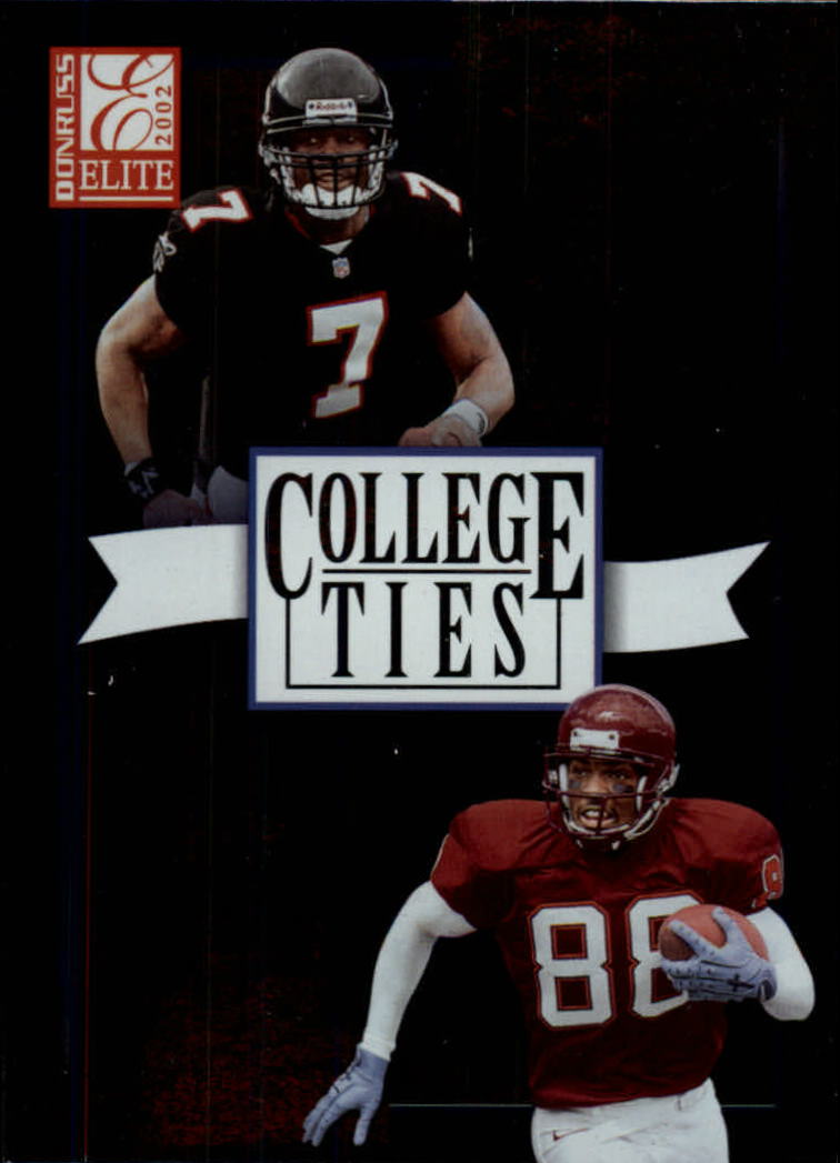 2002 Donruss Elite College Ties #CT10 Michael Vick/Andre Davis