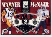 2002 Donruss Elite Face to Face #FF8 Steve McNair/Kurt Warner