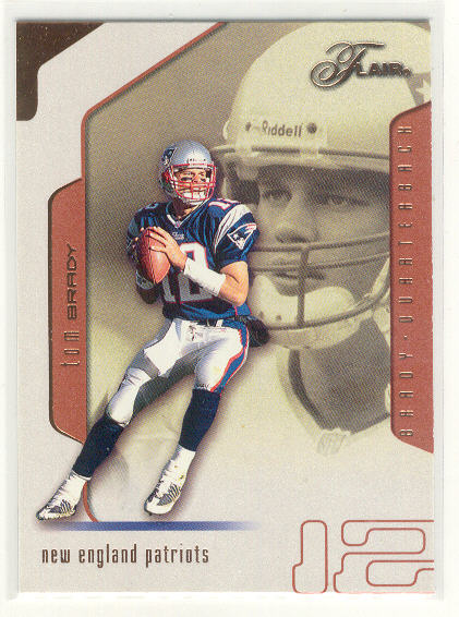2002 Flair #89 Tom Brady