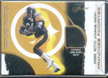 2002 Flair Franchise Favorites Jerseys #1 Jerome Bettis
