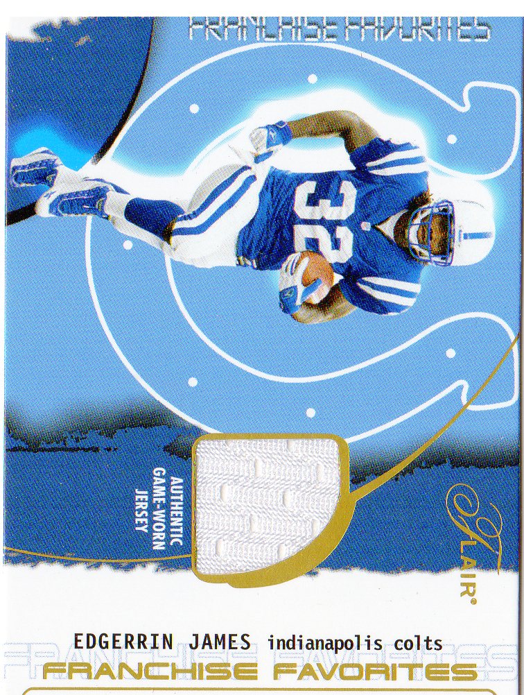 2002 Flair Franchise Favorites Jerseys #6 Edgerrin James