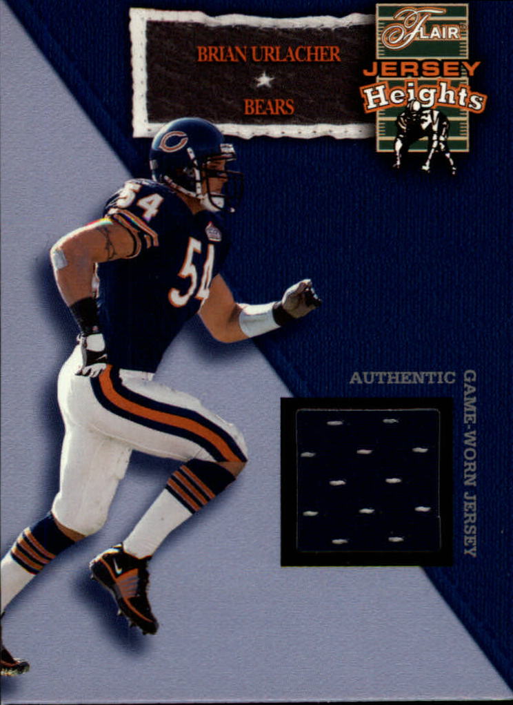 2002 Flair Jersey Heights Jerseys #11 Brian Urlacher