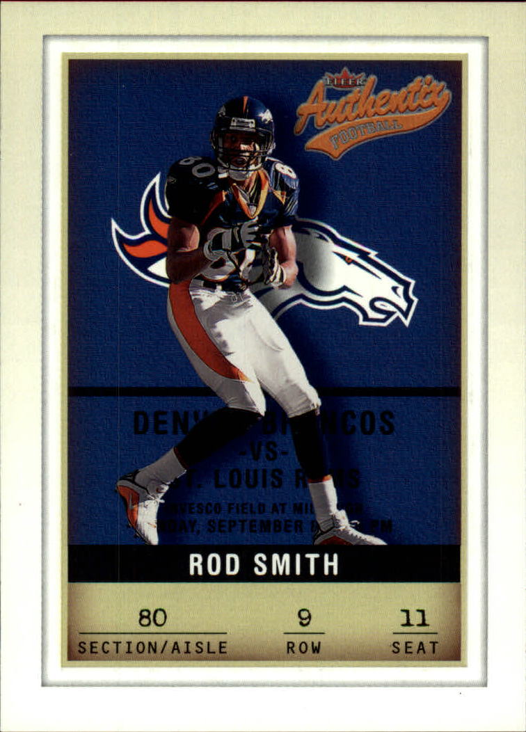 2002 Fleer Authentix #9 Rod Smith