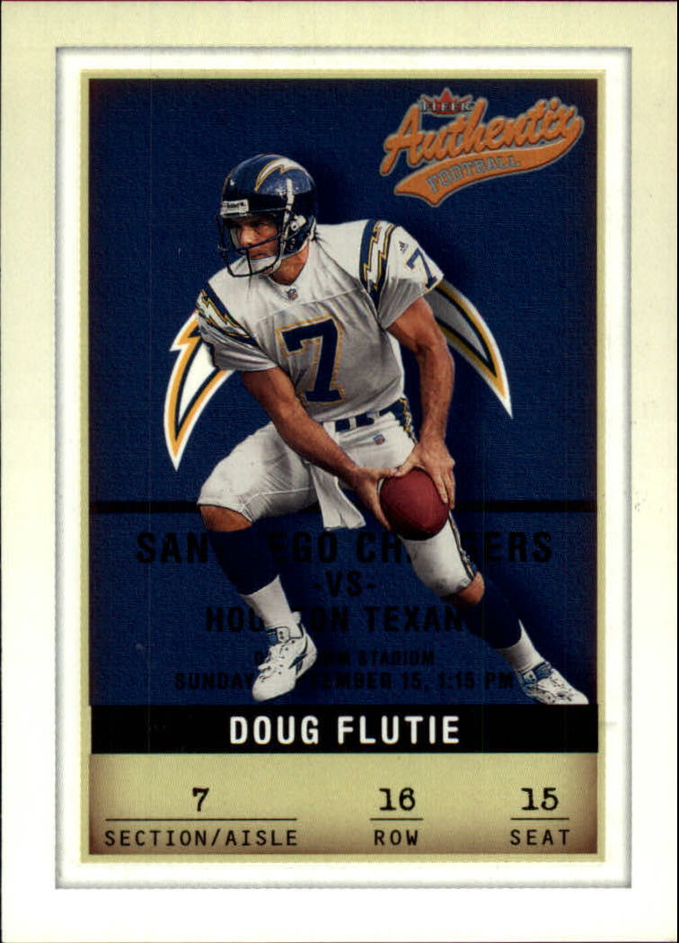 2002 Fleer Authentix #16 Doug Flutie