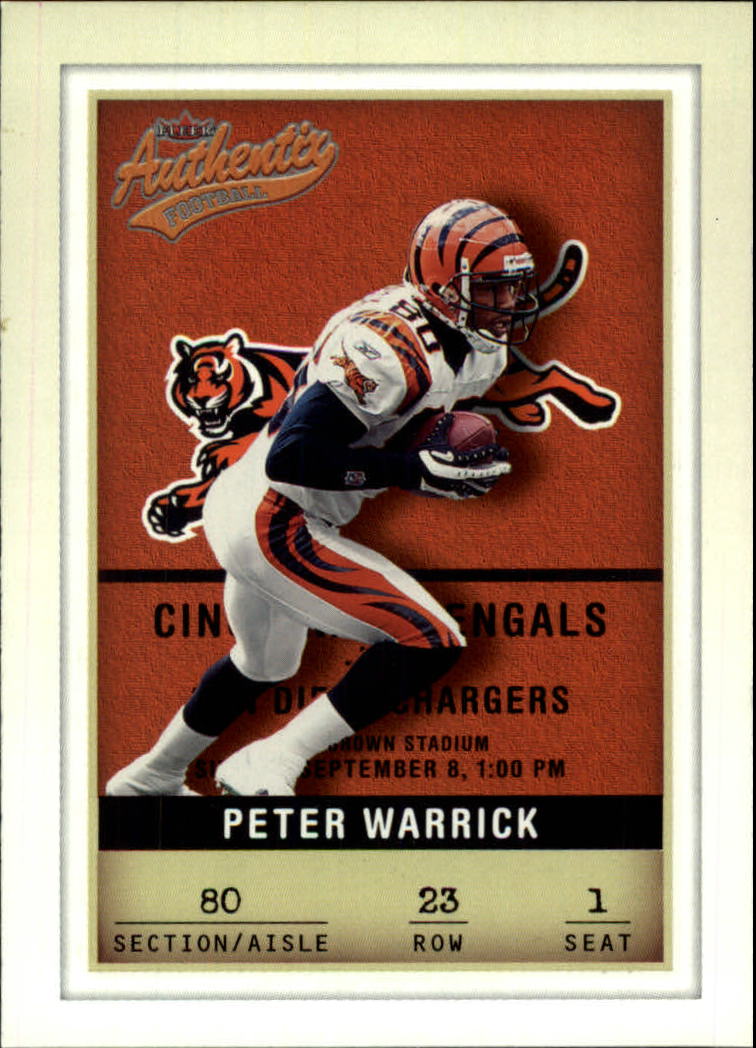 2002 Fleer Authentix #23 Peter Warrick