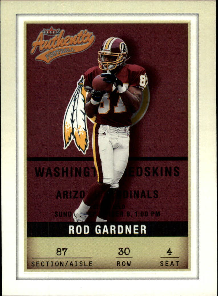 2002 Fleer Authentix #30 Rod Gardner