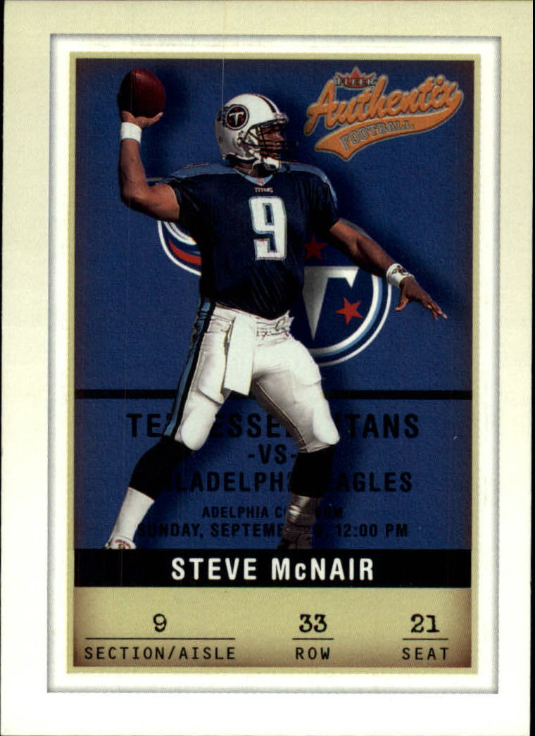 2002 Fleer Authentix #33 Steve McNair