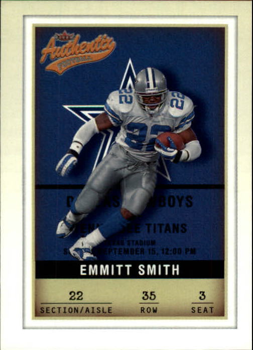 2002 Fleer Authentix #35 Emmitt Smith