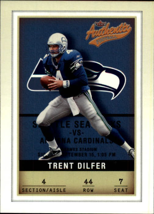 2002 Fleer Authentix #44 Trent Dilfer