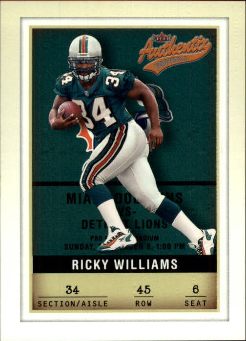 2002 Fleer Authentix #45 Ricky Williams