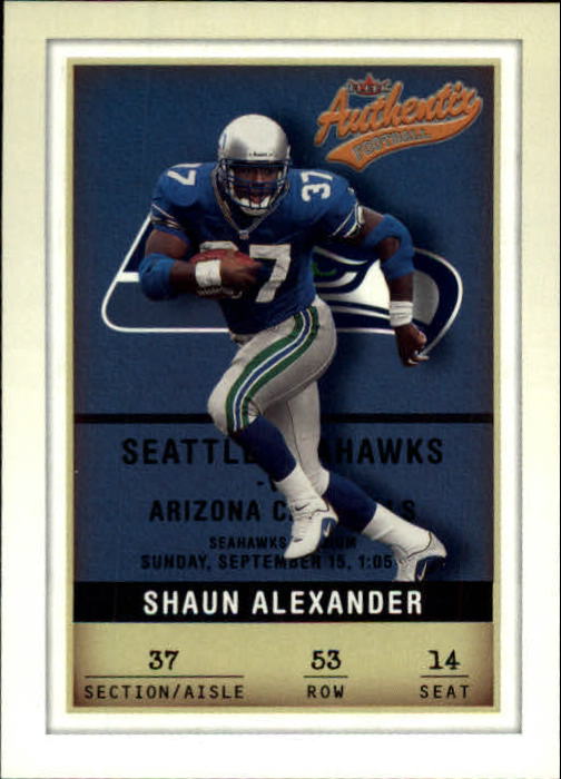 2002 Fleer Authentix #53 Shaun Alexander