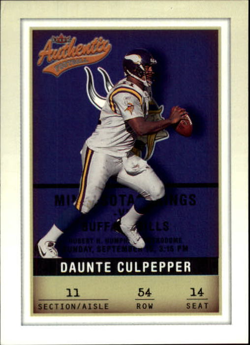 2002 Fleer Authentix #54 Daunte Culpepper