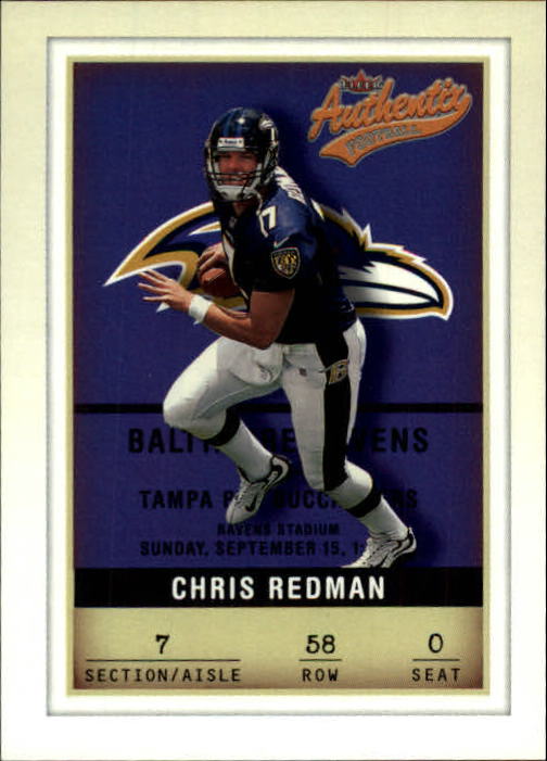 2002 Fleer Authentix #58 Chris Redman