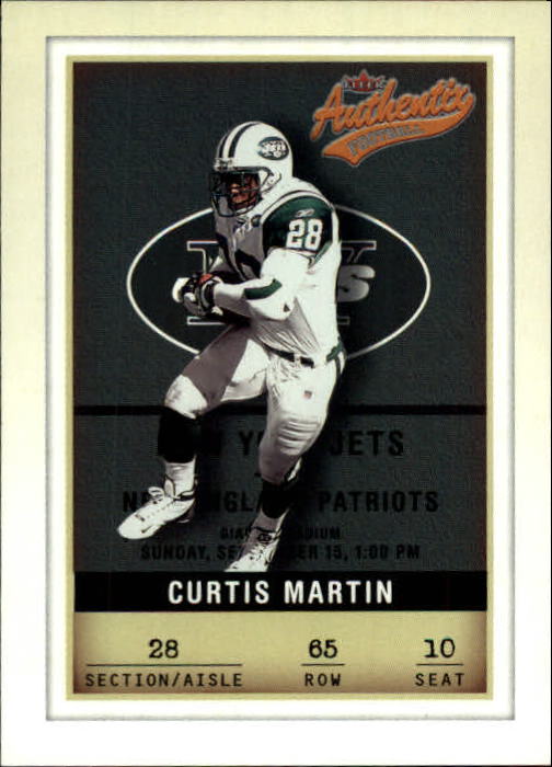 2002 Fleer Authentix #65 Curtis Martin