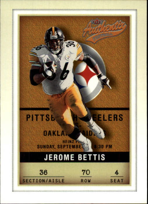 2002 Fleer Authentix #70 Jerome Bettis