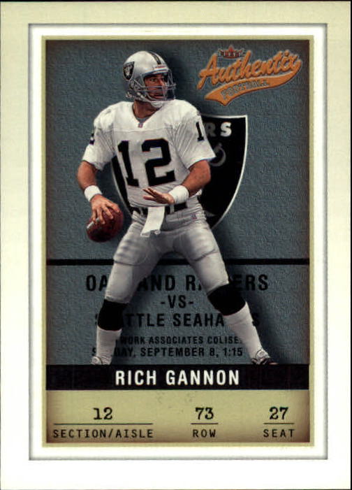 2002 Fleer Authentix #73 Rich Gannon