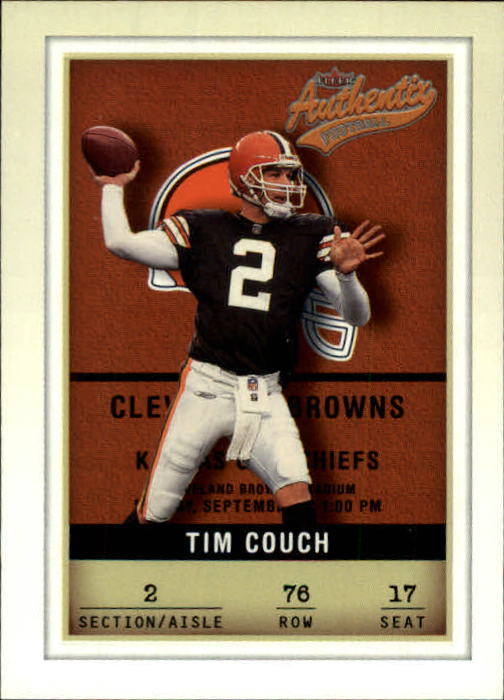 2002 Fleer Authentix #76 Tim Couch
