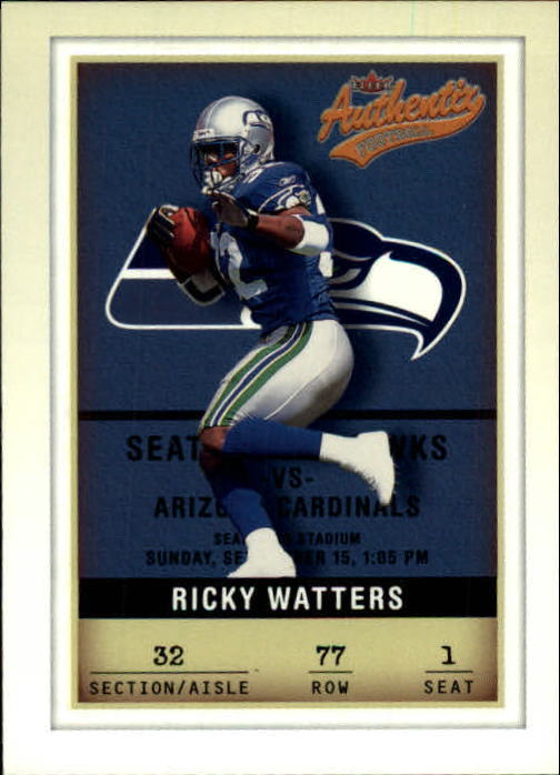 2002 Fleer Authentix #77 Ricky Watters