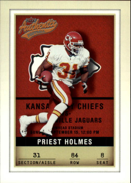 2002 Fleer Authentix #84 Priest Holmes